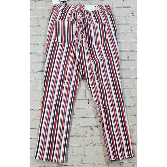 Skinnygirl Striped Button Fly Risk Taker Skinny Crop Jeans WOMENS SIZE 25/0 - Picture 3 of 10